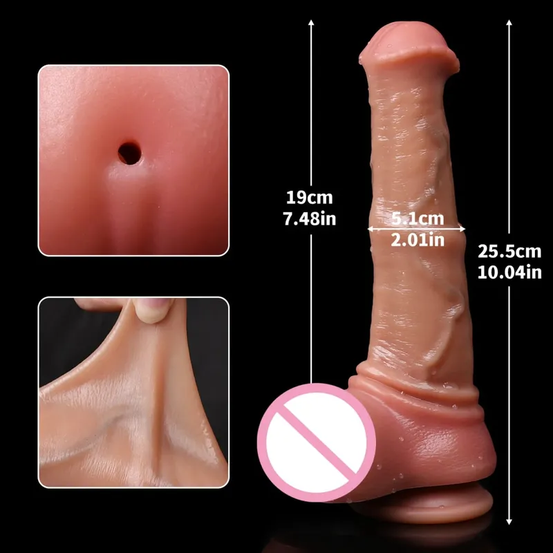 Horse Dildo Sliding Foreskin Ejaculating Penis Vagina Monster Dildos for Women Water Spray Penis Anal Plug Sexy Adult Sex Toy 18