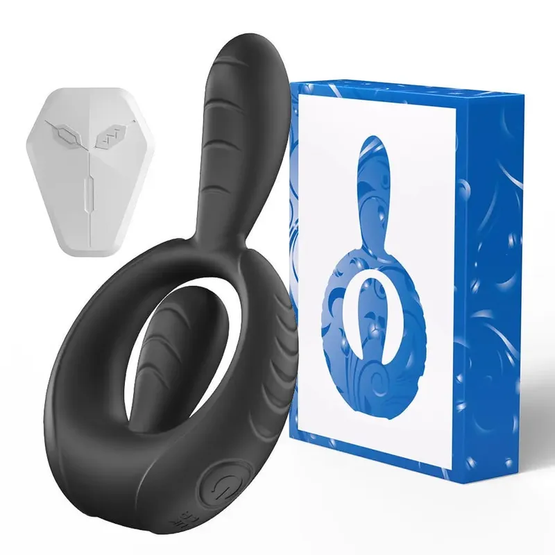 Vibrating Cock Ring Vibrator 10 Modes Tapping Flapping Penis Ring Clitoral Stimulator Delay Ejaculation Sex Toy for Men Women — image 6