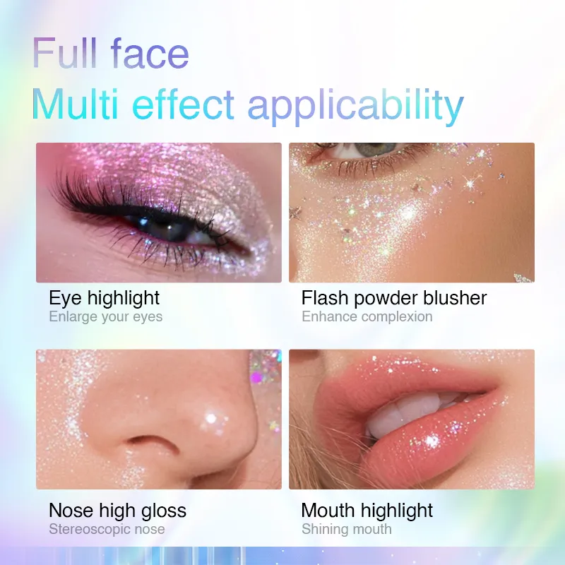 Polarized Chameleon Liquid Eyeshadow Shimmer Glitter Long Lasting Waterproof Multi-Use Eye Highlight Blusher Makeup — image 6