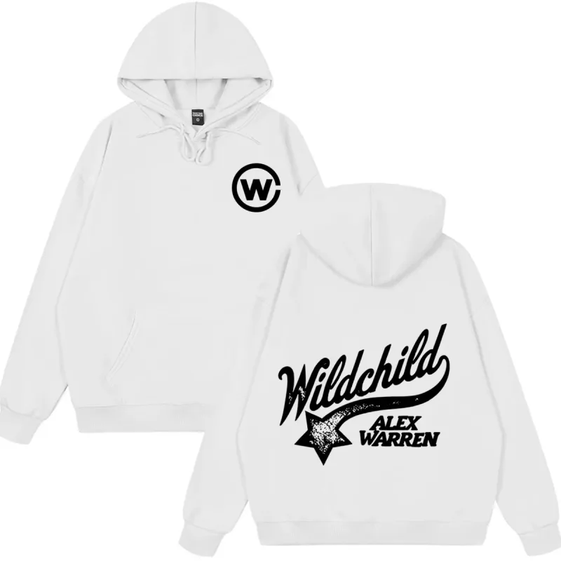 Alex Warren Album Wild Child Tour 2026 Merch Hoodie Men Women Fashion Vintage Sweatshirts Long Sleeves Loose Oversized Pullover — image 2