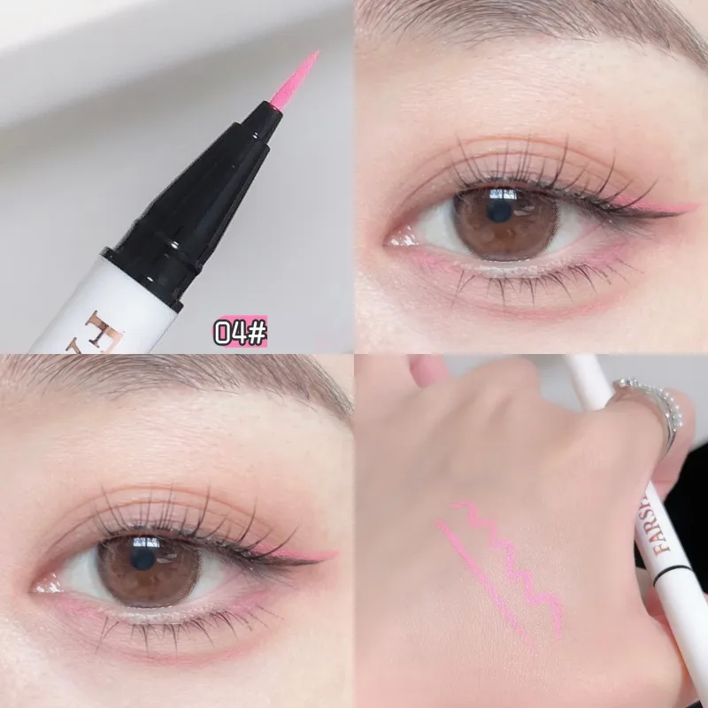 12 สีปากกาอายไลเนอร์กันน้ำ Ultra-Fine Tip Liquid Eyeliner Long-Lasting Eye Liner Quick-แห้งแต่งหน้าสีสันสำหรับคอสเพลย์ — image 12