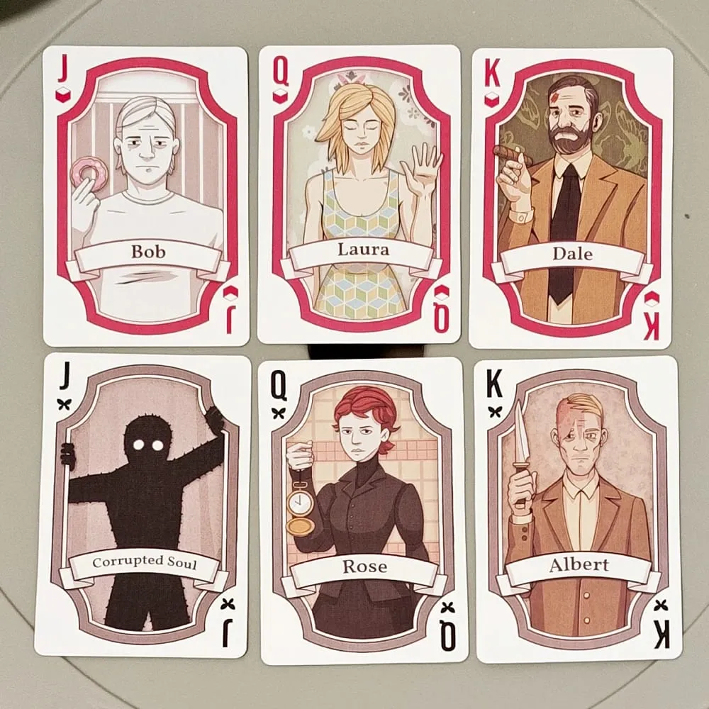 Rusty Lake Playing Cards - 54 Pcs Poker Card na Itinatampok si Mr. Crow Mr. Owl at Cube Escape Character na 9*6cm sa Embossed Cardstock — image 5