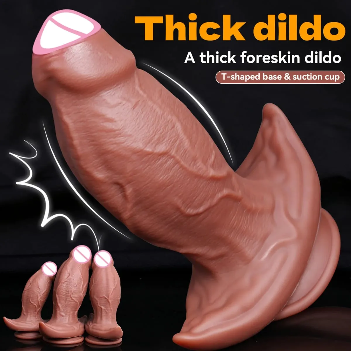 Realistic Flesh Skin Soft Thick Big Dildo Double Silicone Small Penis Woman Man Anal Sex Toy Suction Cup Dick Masturbators Cock