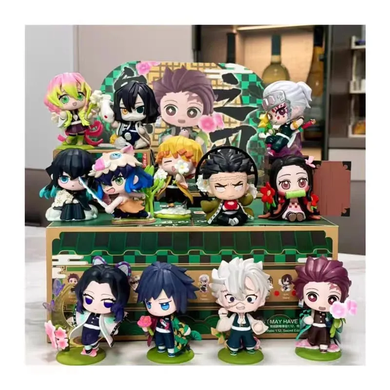 2026 Tanjiro Kamado Nezuko Demon-Slayer Anime Cartoon Figure Blind Box Creative Personalized Statue Ornament Surprise Gift Box — image 5