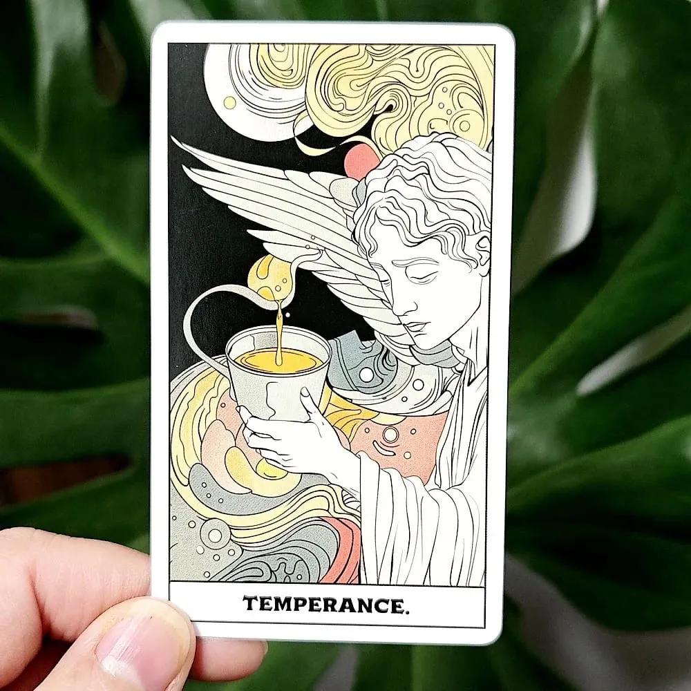 Phantom Tarot Deck 10.3*6cm 78 Colorful Tarot Cards Based on Rider Waite System — image 4