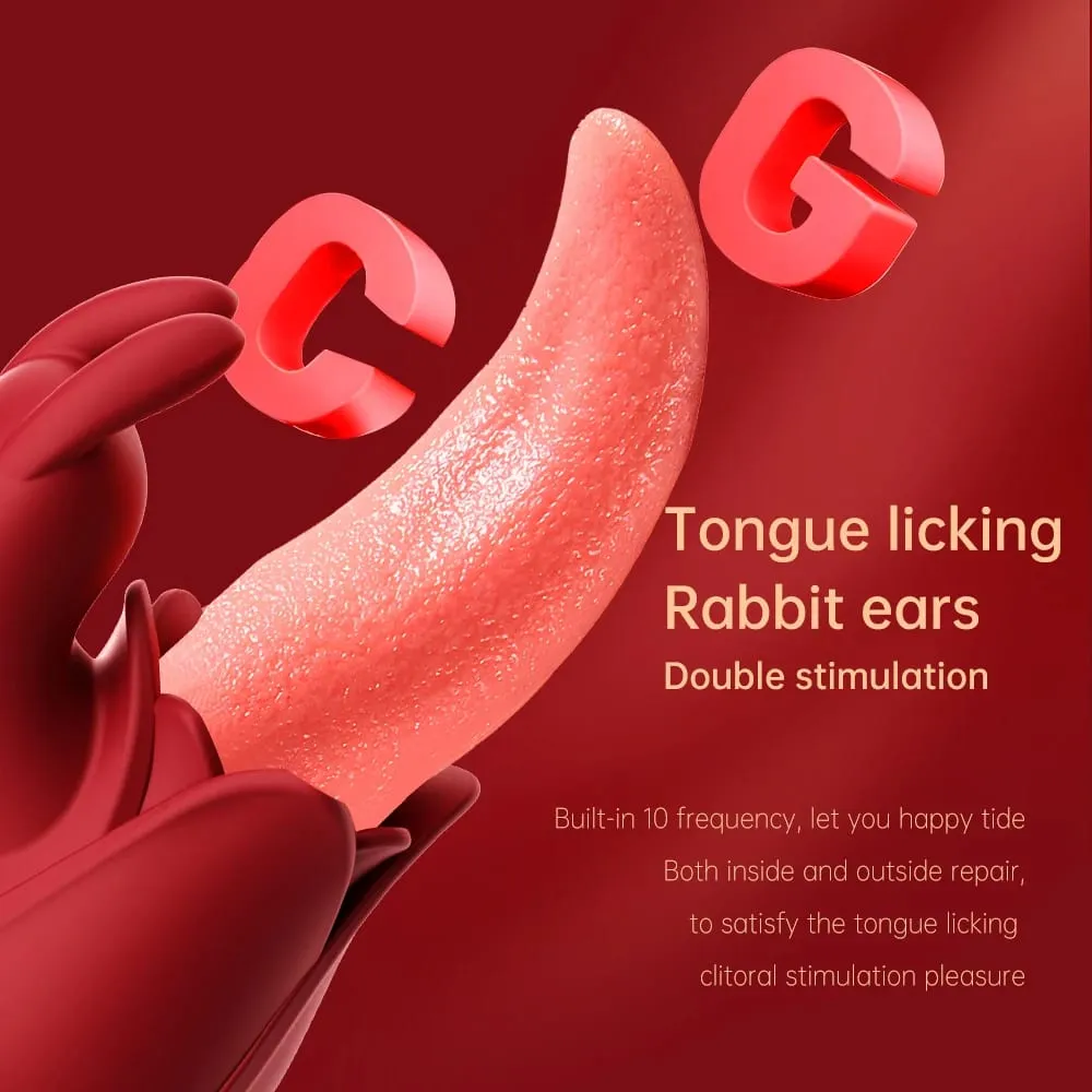 Tongue Licking Nipple Clitoris Stimulator Sex Toys Dildo Vibrator Women Couple Sexy Adult Female Dildo Vibrator Toys 18+ — image 5