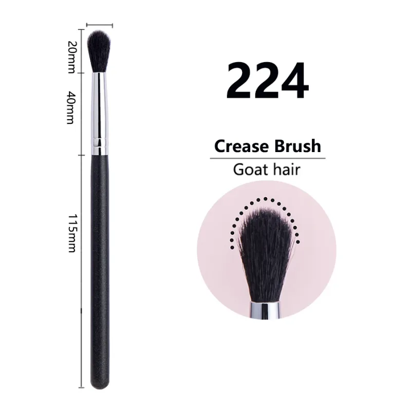 224 Crease Brush Eye Shadow Crease Blending Makeup Brushes High Quality Flame Shape Goat Hair Eye Eye Shadow Crease Makeup