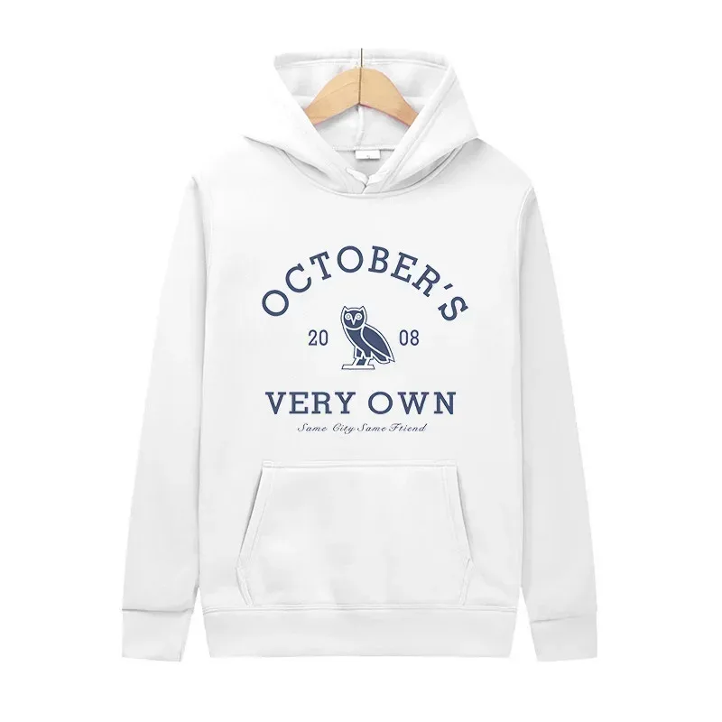 October's Very Own Owl Print Hoodie Unisex Men Women Casual Pullover Long Sleeve Streetwear Fleece Hooded Sweatshirt With Pocket — image 4