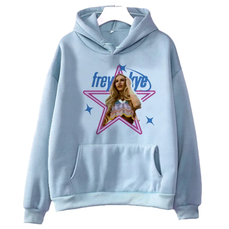 Freya Skye 2000s fashion hooded sweatshirt - Women's loose fit - Men's version. Cutecore. Suitable for both men and women. — image 17