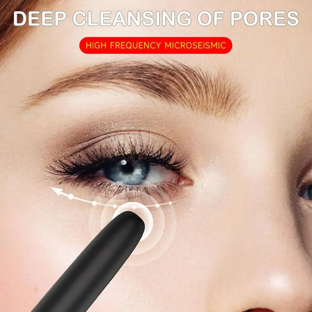 10 växlar vibrationssminkborste Elektrisk sminkborste USB uppladdningsbar kosmetisk borste för flytande pulver Blusher Concealer — image 5