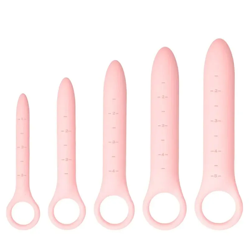 5pcs/set Soft Silicone Anal Plugs na may Scale Beginner Anal Stimulator Trainer Sex Play Toy sa Likod ng Babae Flirt Butt Plug