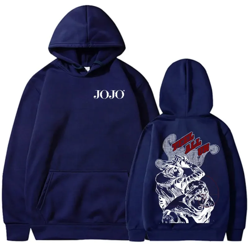 Anime JoJo Bizarre Adventure STEEL BALL RUN Gyro Zeppeli Johnny Joestar Hoodies Men Women Clothing Fashion Pullovers Sweatshirts — image 12