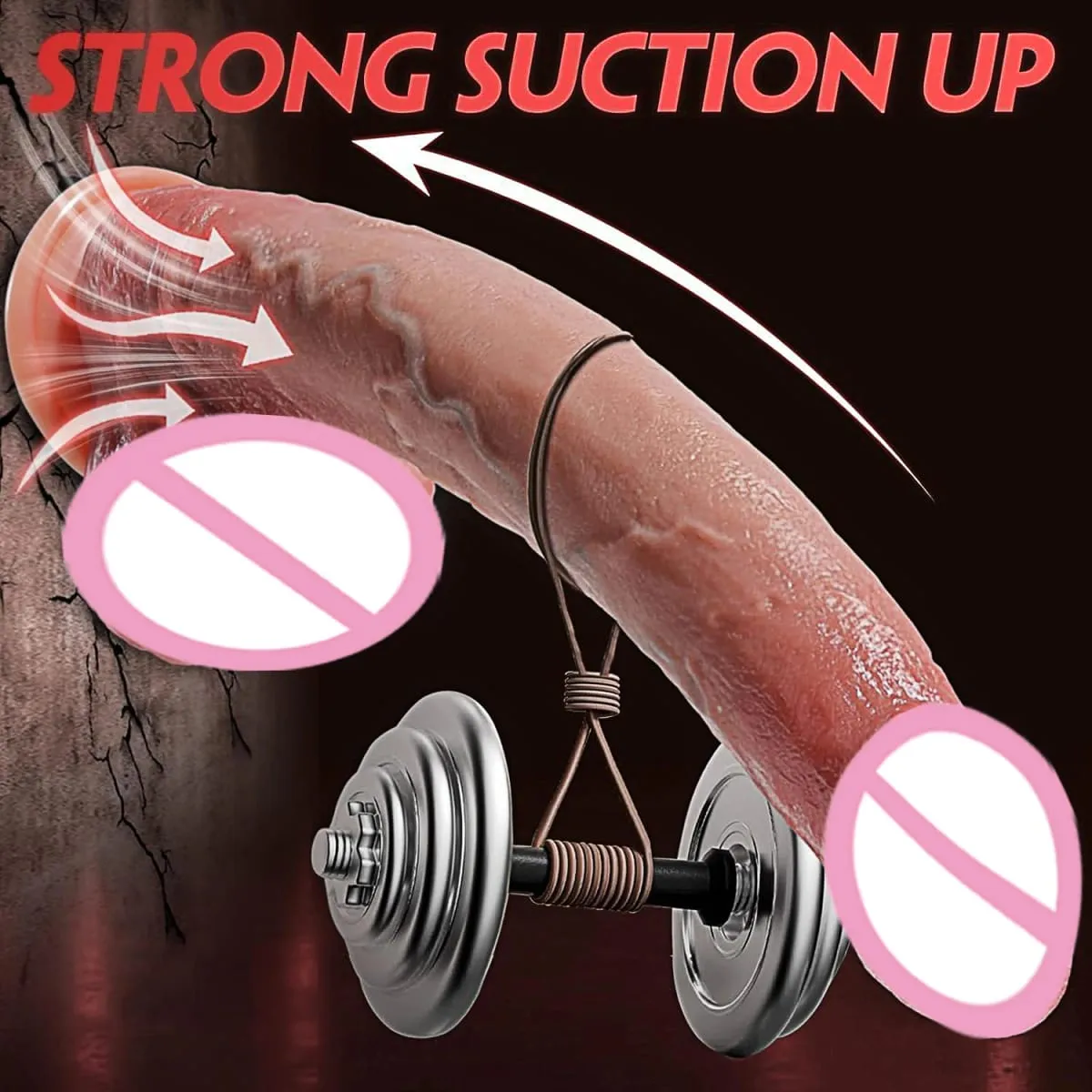 Tjock silikondildo Enorm falsk penis Dubbelkuk Kvinna G-punkt med kraftfull sugkopp Vuxen Sexleksak Vagina Orgasm Onani — image 5