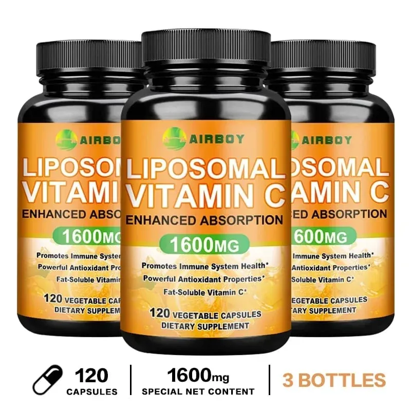 Liposzómális C-vitamin 1600 mg - Elősegíti a kollagéntermelést az immunrendszer támogatása Erőteljes antioxidáns — image 11