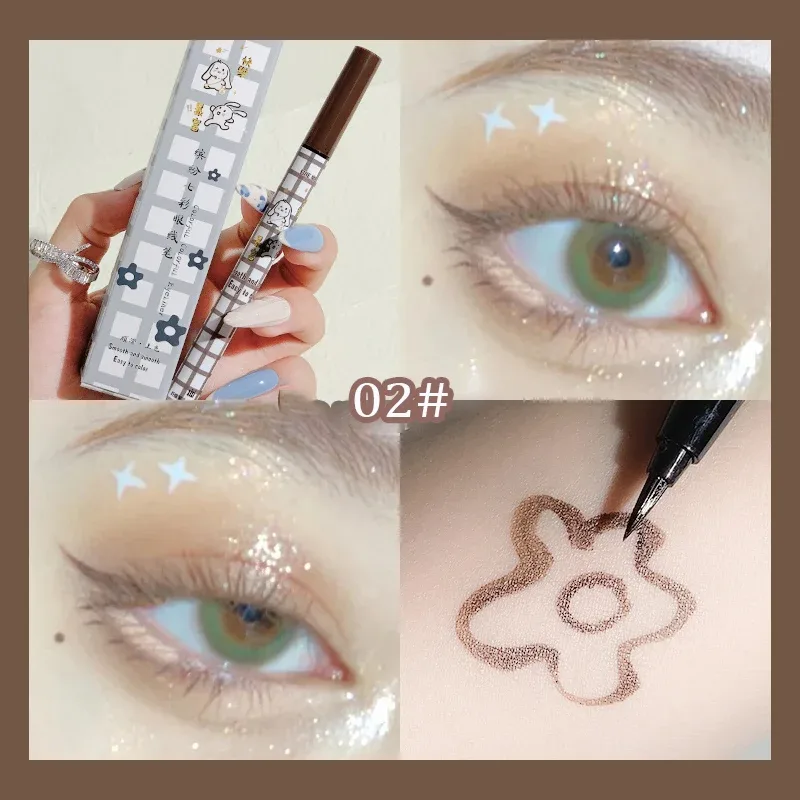 Crayon Eyeliner liquide coloré mat, imperméable, ne fleurit pas, stylo Eye-Liner liquide longue durée, maquillage pour les yeux, cosmétiques — image 13