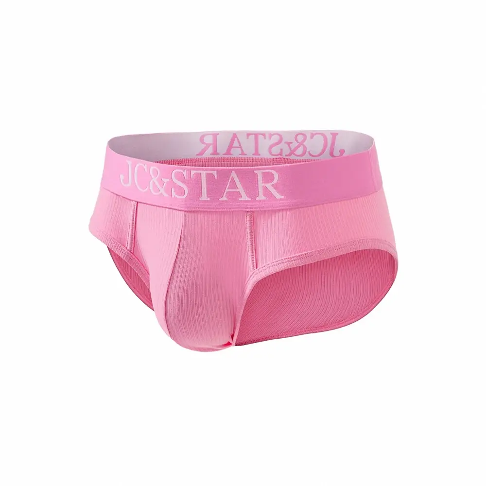 Slip intimo da uomo sexy dal design atletico dal taglio alto Mutande da uomo in cotone a costine Comfort sportivo Slip bikini da uomo Slip tanga — image 16