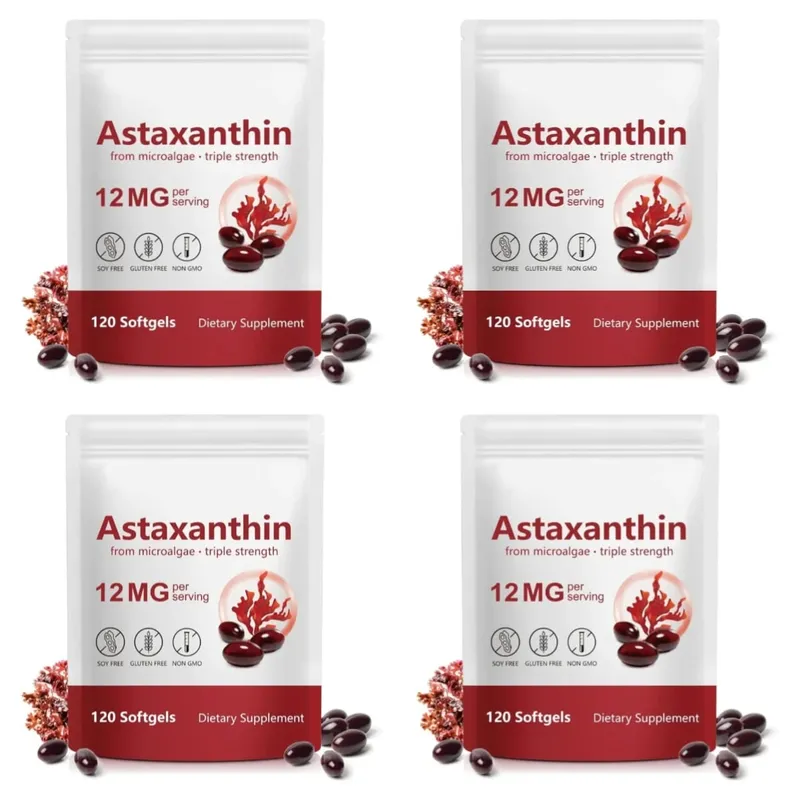 Cilt Sağlığı ve Sağlıklı Yaşlanma için Antioksidan Destekli Mikroalglerden Astaksantin Takviyesi 12mg Softgeller 120 Sayısı — image 9