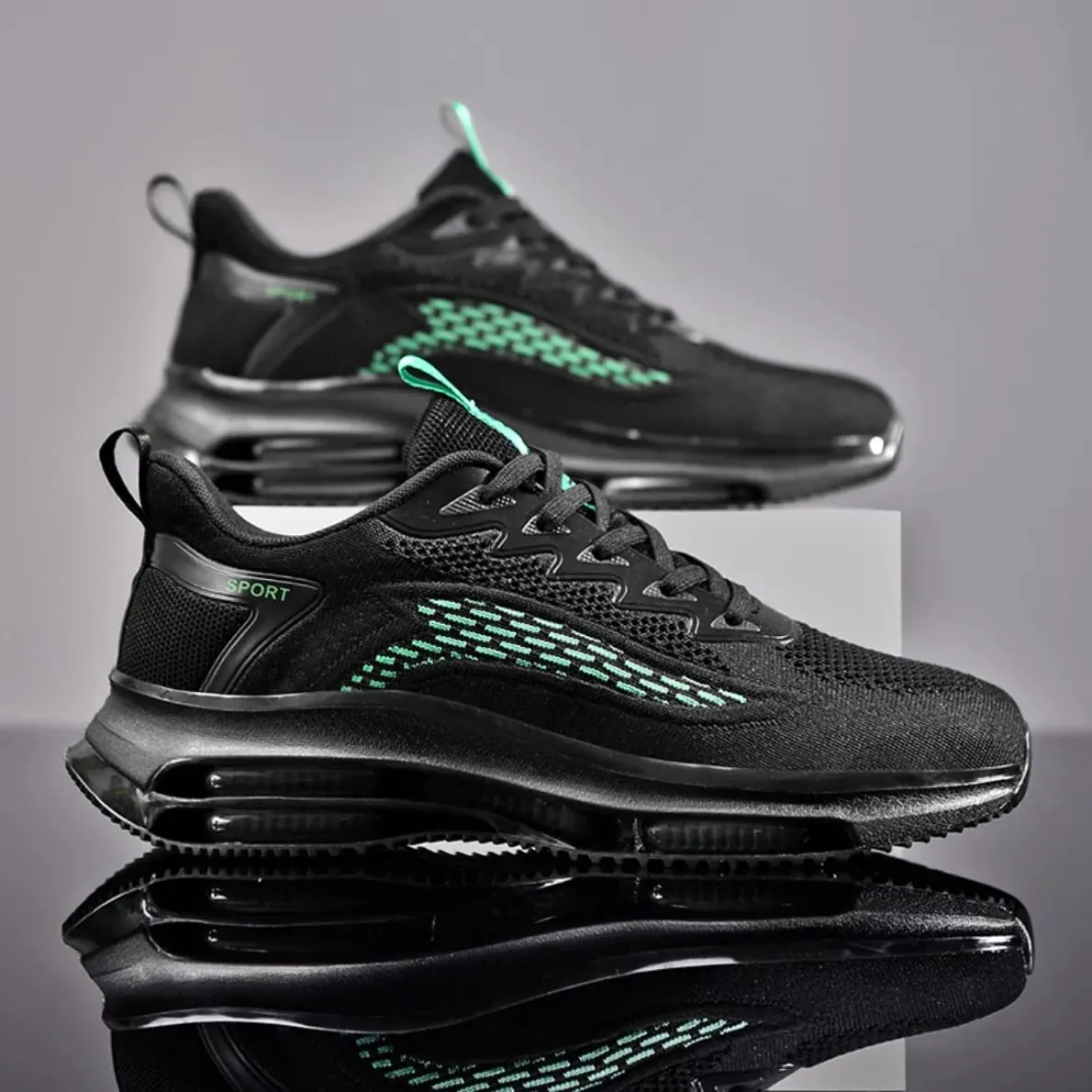 Men Basketball Shoes Platform Sneakers Casual Walking Sports Shoes Leather Trainer Athletic Footwear — image 4