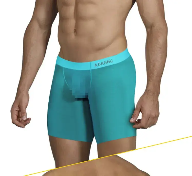 0.01mm Ultra-thin Men ชุดชั้นในกางเกงขาสั้นกางเกงขาสั้น Cooling Ice Silk โปร่งใส Gym ฟิตเนสกางเกงไม่มีรอยต่อตาข่าย Slips