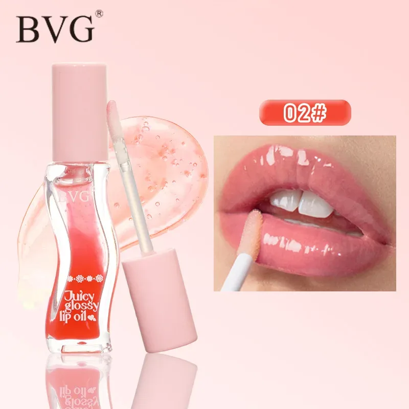 Wave Bottle Juicy Lip Oil Διάφανο γυαλιστερό Lip Plumper Ενυδατικό Lip Gloss Καθημερινό Μακιγιάζ για τα Χείλη — image 8