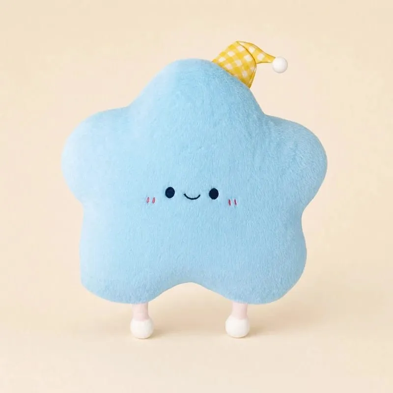 40-60cm Cute Star Plush Pillow with Sleep Hat Kawaii Star Stuffed Cushion Soft Fluffy Sofa Throw Pillow Girl Bedroom Home Decor — image 5