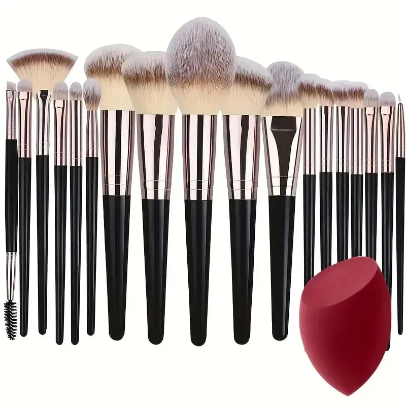 NYT 3-20 STK Makeup Børster Sæt Eye Shadow Foundation Concealer Blending Blush Brush Blød Fluffy Kvinder Beauty Tool Julegave — image 13