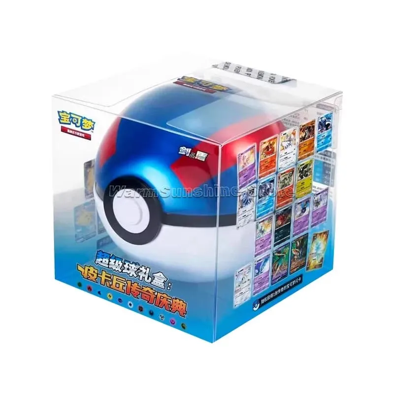 Poke Ball Master Balls Premium Ball Gift Box Pokemon Cards PTCG Simplificado Chinês Pacote Original Crianças Aniversário Brinquedo de Natal — image 3