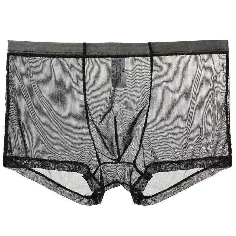 Ondergoed Transparante Boxers Ardennen Ijs Zijde Doorzichtige Onderbroeken Sexy Slips Lage Taille Slipje Lingerie Intimates — image 9