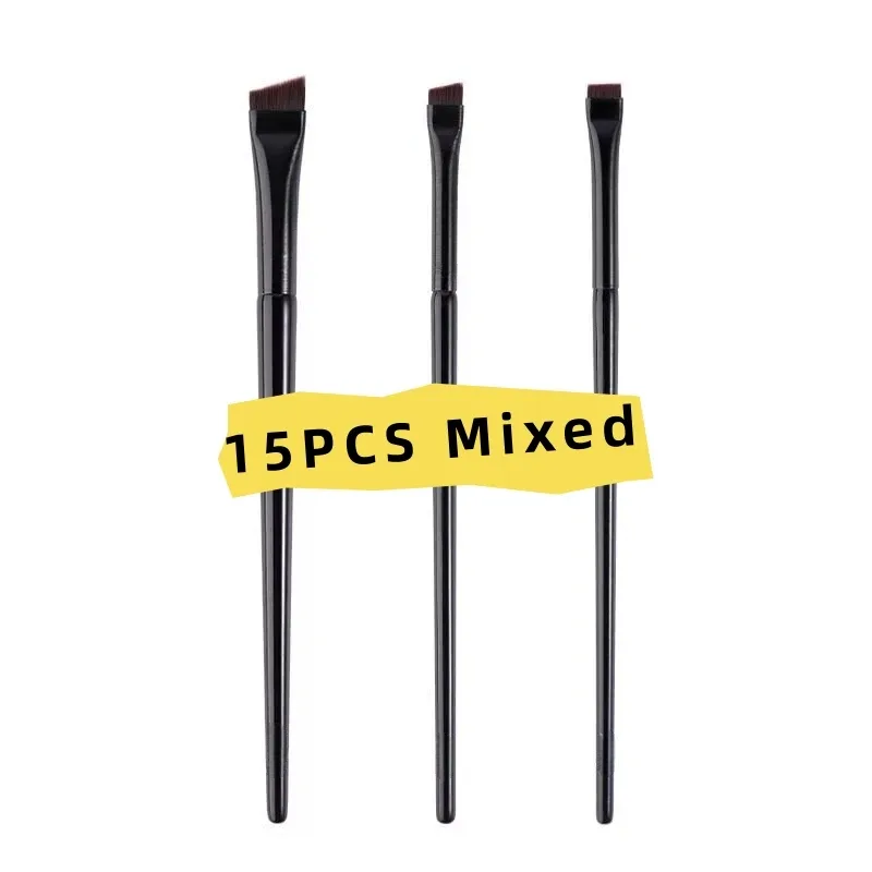 3/6/9/15/30PCS Ultra Thin Blade Eyeliner Brush Set Fine Angle Flat Eyebrow Brush Under The Eyes Flat Head Precise Detail Brushes — image 10