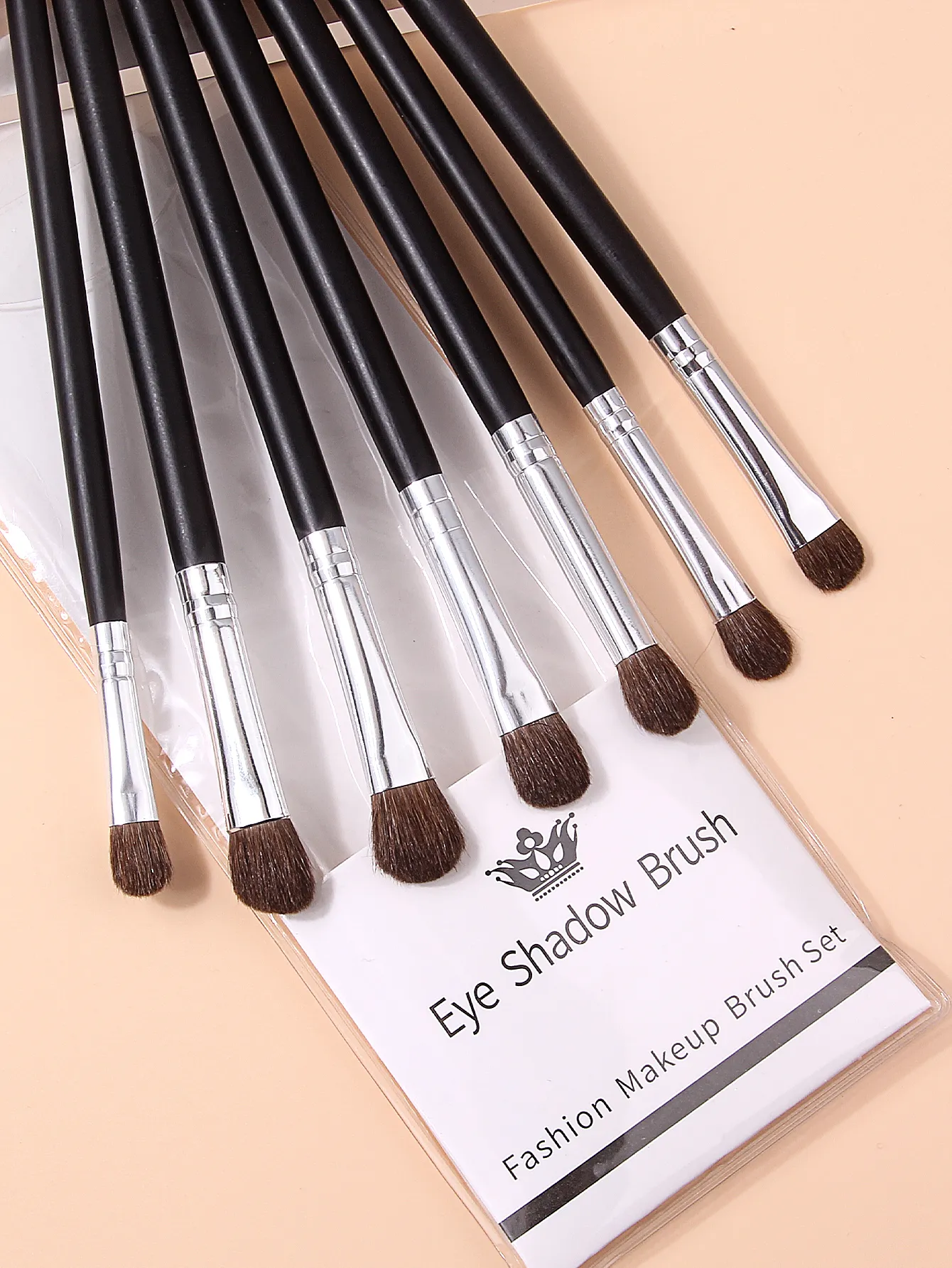 7Pcs Professional Eye Shadow Brush Set Horse Hair Eyeshadow Makeup Brushes Kit For Eye Blending Shading Cosmetic Makeup Tools — image 6