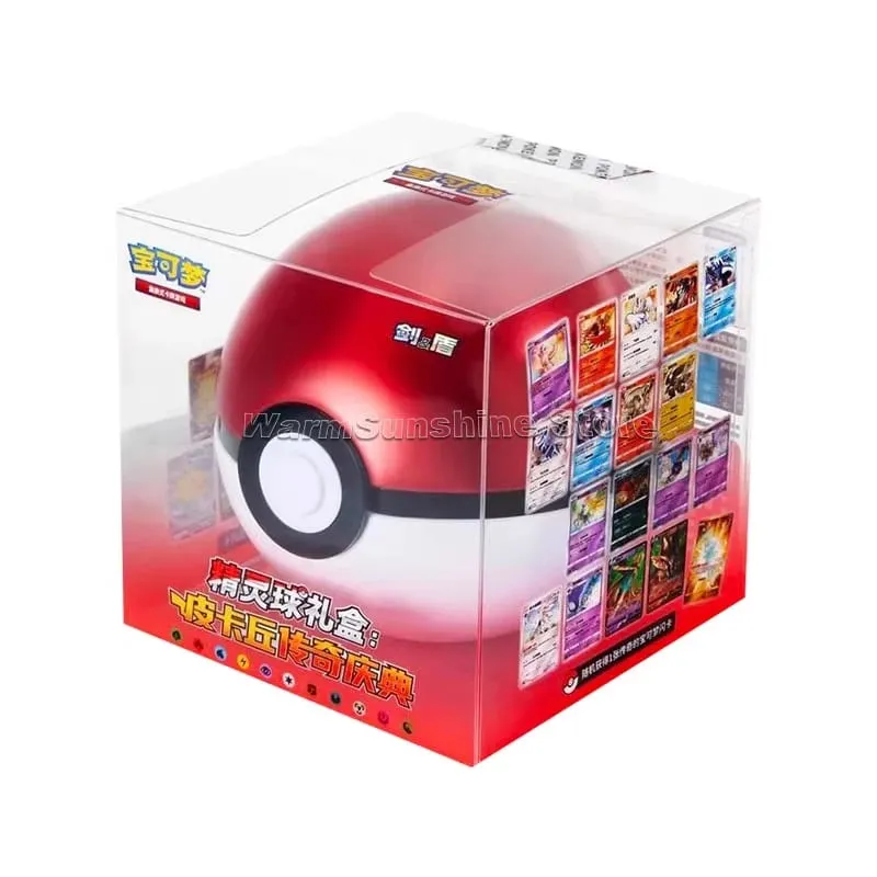 Poke Ball Master Balls Premium Ball Gift Box Pokemon Cards PTCG Simplificado Chinês Pacote Original Crianças Aniversário Brinquedo de Natal
