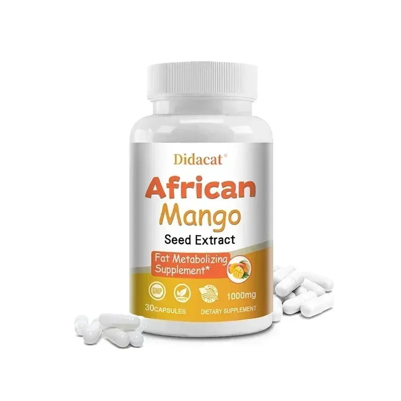 Africké mango kapsle - výkonný metabolismus potlačující chuť k jídlu Imunitní systém zdraví Kapsle na spalování tuků bez GMO