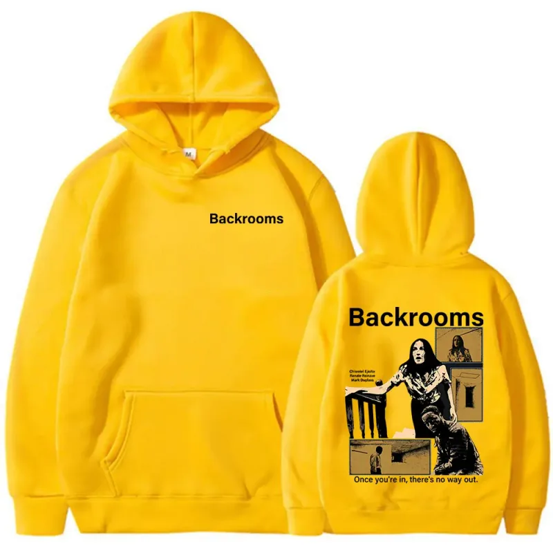 Horror Movie Backrooms Clark Mary Klein Hoodies Men's Women Clothing Casual Oversized Long Sleeves Hooded Sweatshirts Streetwear — image 11