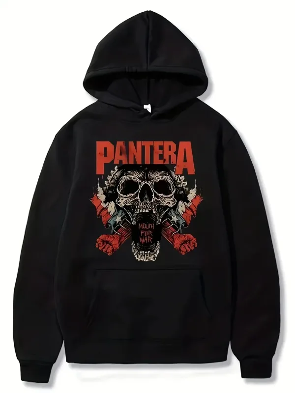 2026WinterNew Hoody PANTERA Band Pullovers COWBOYS FROM HELL Print Hoodies Men Women Vintage Fashion Hip Hop Oversized Swatsirts