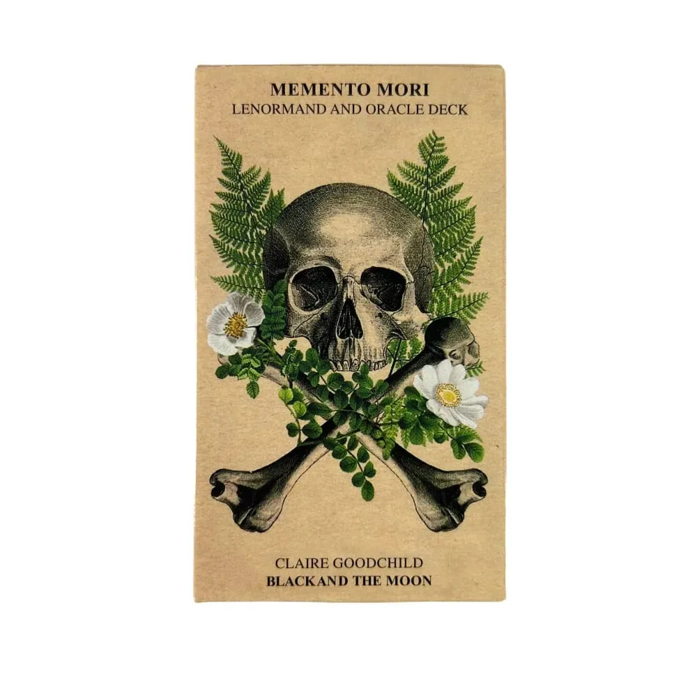 قطعة واحدة من أوراق لعب Memento Mori Lenormand وOracle Deck الإنجليزية