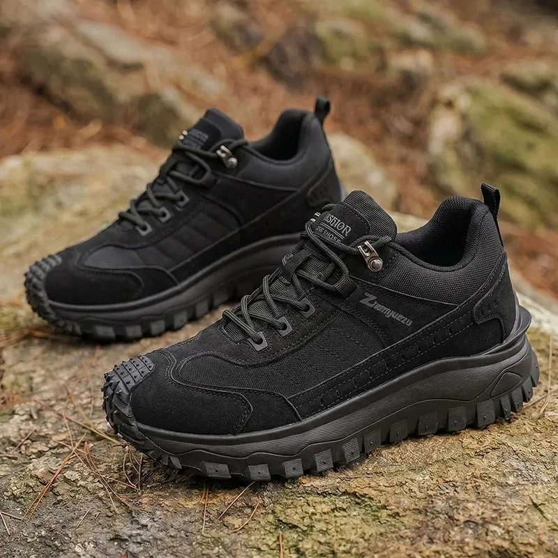 Autumn New High-Top Plus Size Casual Sports Shoes Outdoor Hiking Boots Comfortable Thick Sole Lightweight Casual Walking Shoes Suitable for All-Season Daily Outdoor Activities Walking And Travel Mountaineering Camping Gear