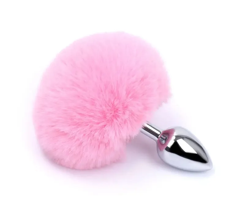 Metal Plush Rabbit Tail Anal Plugs Prostate Massager Butt Plug Rabbit Ear BDSM Cosplay Erotic Sex Toys for Women Adults Sex Game — image 8