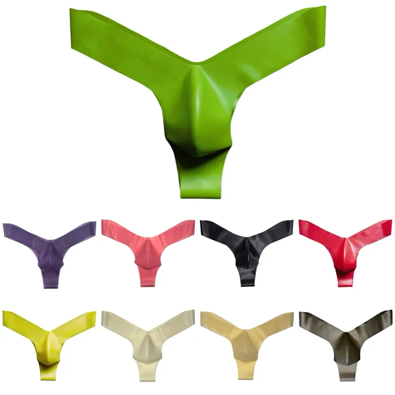 Transparent Latex Thongs For Men Briefs For Men Latex Underwear Brand New Condition G-Strings Underwear Low Waist Briefs — image 7