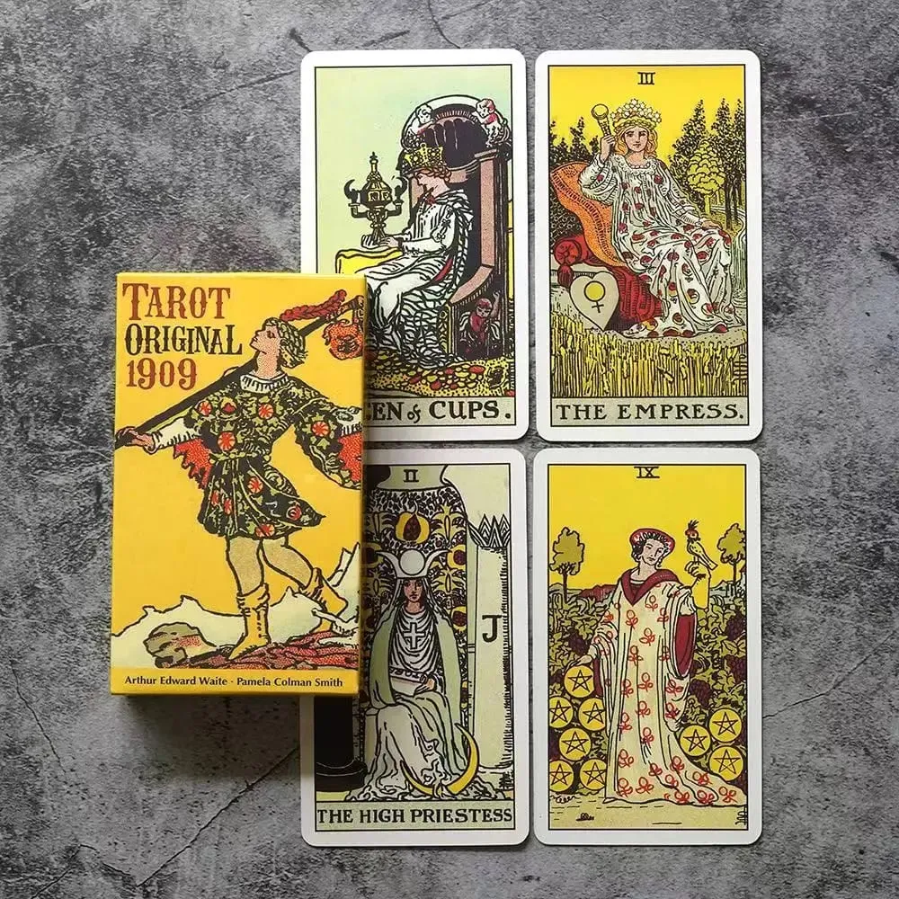 Jeu de cartes de Tarot The Rider Waite Smith, 1909, Oracle Deck pour débutants, anglais, espagnol, édition de Divination classique