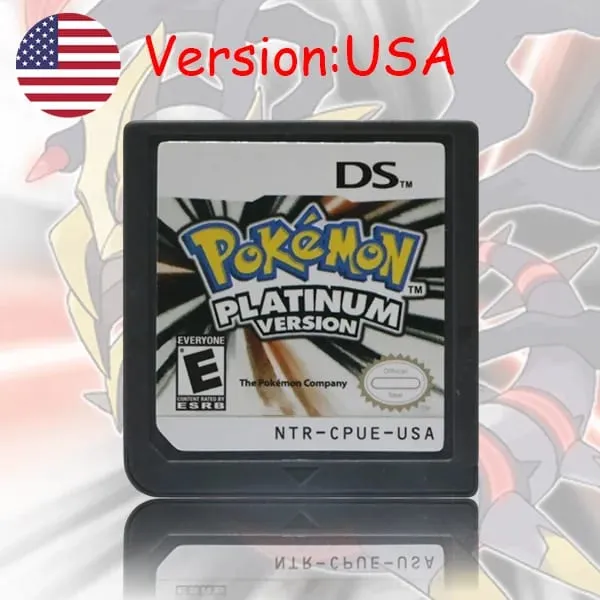 NDS Game Cartridge Pokemon Series Platinum Pearl Diamond HeartGold SoulSilver USA/EUR/FRA/ITA/NOE/AUS/ESP version för NDS