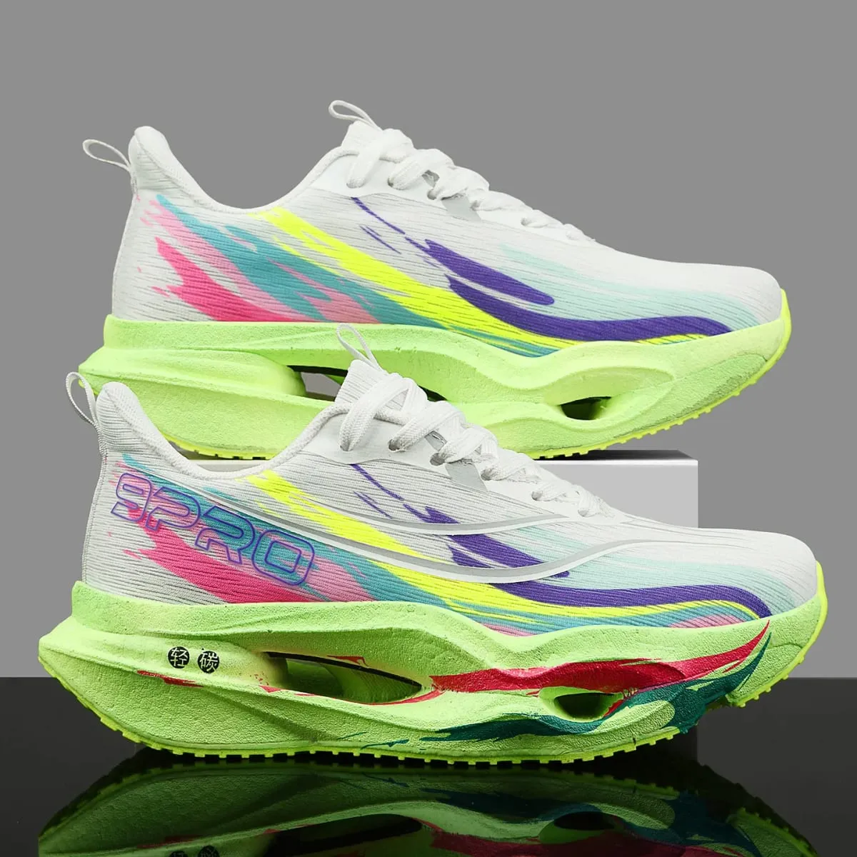 Unisex Running Sneakers Carbon Board Marathon Casual Sports Shoes For Men Comfortable Lightweight Women's Walking Shoes Autumn — image 2