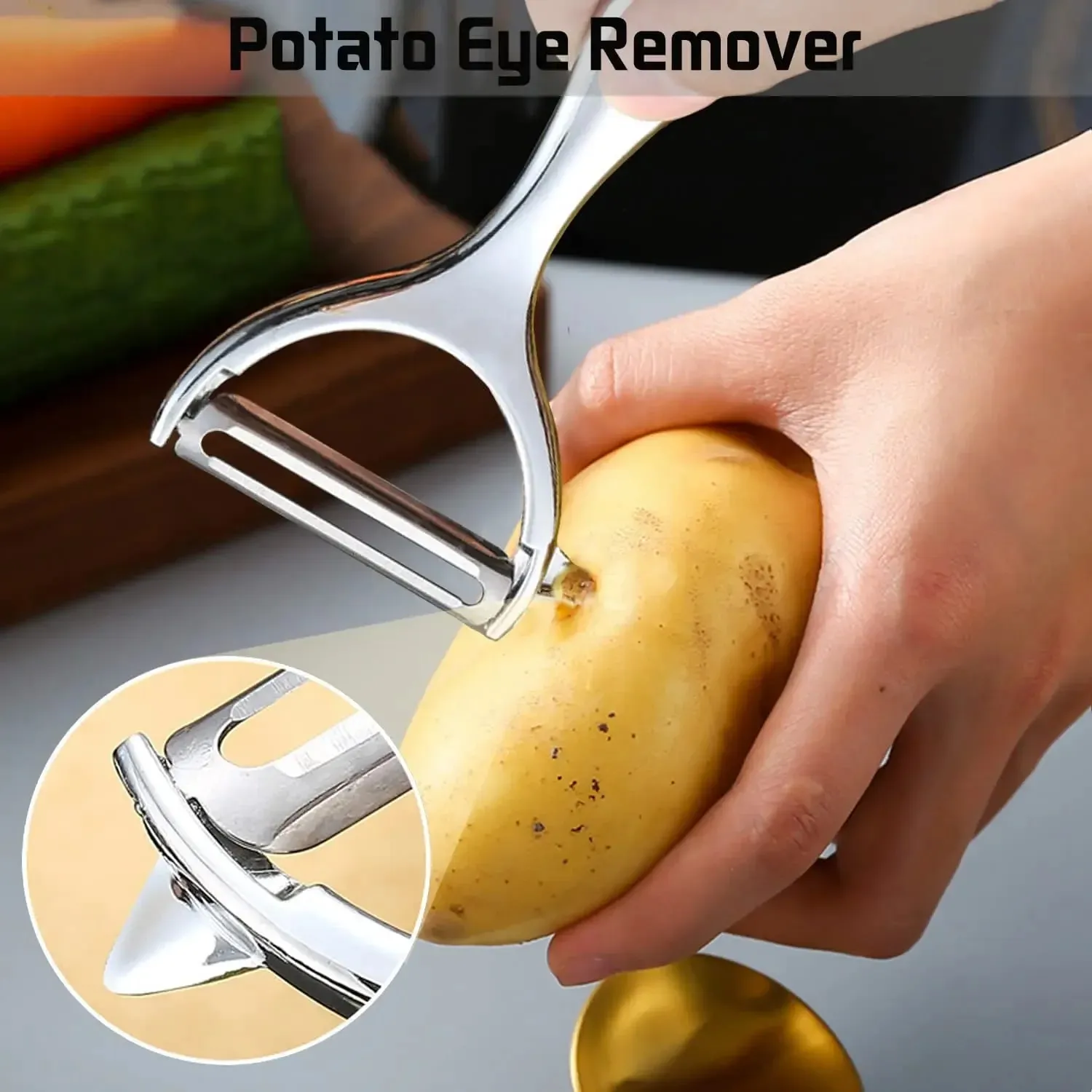 Éplucheur de légumes en acier inoxydable, éplucheur de pommes de terre, râpe à carottes multifonctionnelle, outils à fruits, accessoires de cuisine, barre Pelador gastronomique — image 2