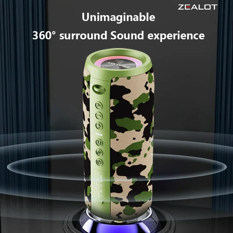 S51 Pro 40W trådlösa högtalare Utomhus Bärbar Subwoofer Högtalare 5200mAh Batteri 24 timmars speltid Hög stereo. — image 9