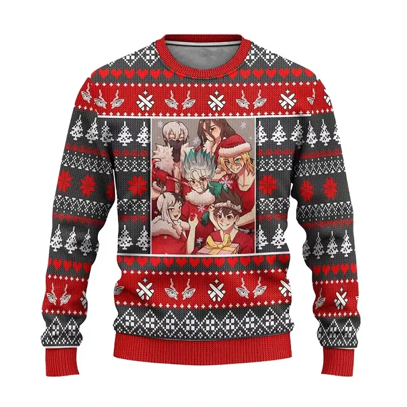Novo suéter da moda, sucesso de vendas, com estampa de Natal do Dr. Stone, presente de Natal engraçado para homens e mulheres, m — image 8