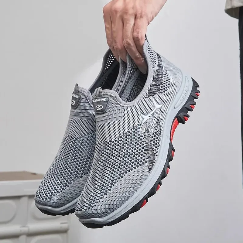 2026 Breathable Hiking Shoes Men Air Mesh Casual Sneakers For Outdoor Lightweight Casual Shoes Men New Fashion Walking Shoes — image 4