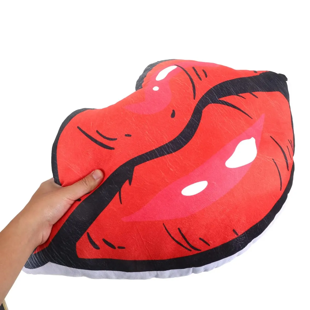 Lip Pillow Double-Sided Digital Print Red Lips Design Soft PP Cotton Comfortable Decorative Throw Pillow Valentines Day Decor
