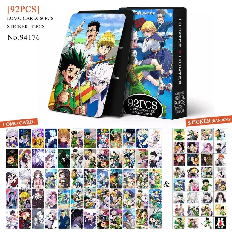 Tarjeta postal de Anime Attack on Titan‌ Lomo, juguete Haikyuu boticario diarios Honkai Star Rail, tarjetas de colección con pegatinas de regalo