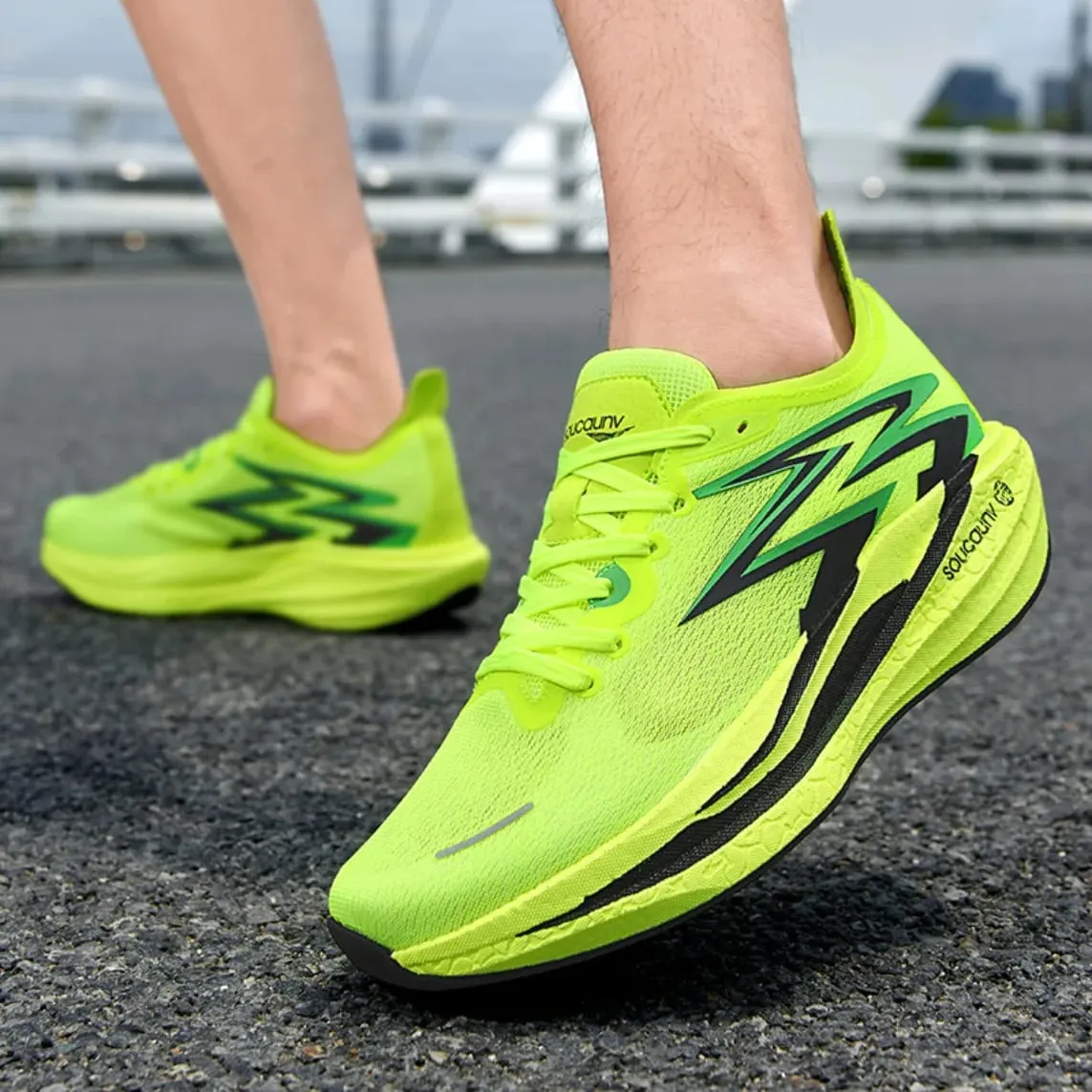 Men Women Carbon Plate Marathon Running Shoes Breathable Lightweight Non-Slip Racing Training Sports Athletic Sneakers Casual — image 7