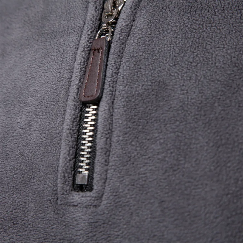 Mærkekvalitet Tykk varm fleecejakke til mænd Lynlåshalstrøje herre sweatshirt Soft Shell herrejakke — image 4