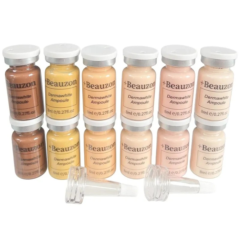 8ml บีบีครีม Hyaluronic Acid Facial Glow Serum Ampoule Essence Peptide Moisturizing Foundation Skin Rejuvenation Care Beauzon — image 4